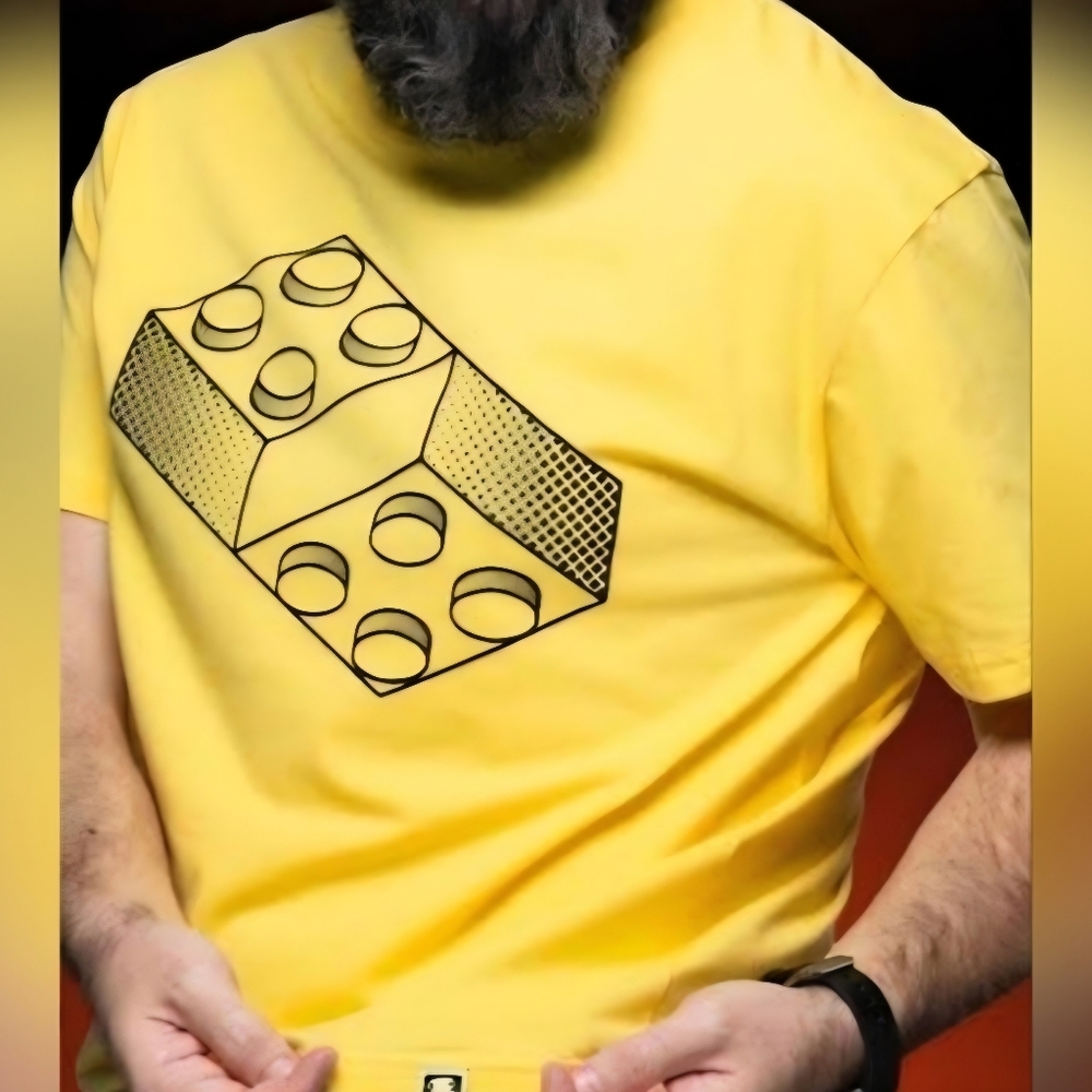 NEW The Curiosity Box Illusion Blocks Tee